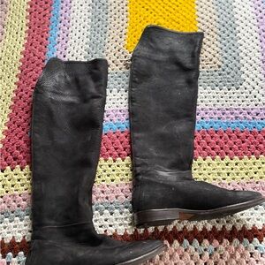 Vero Cuoio Black Over the Knee Boots